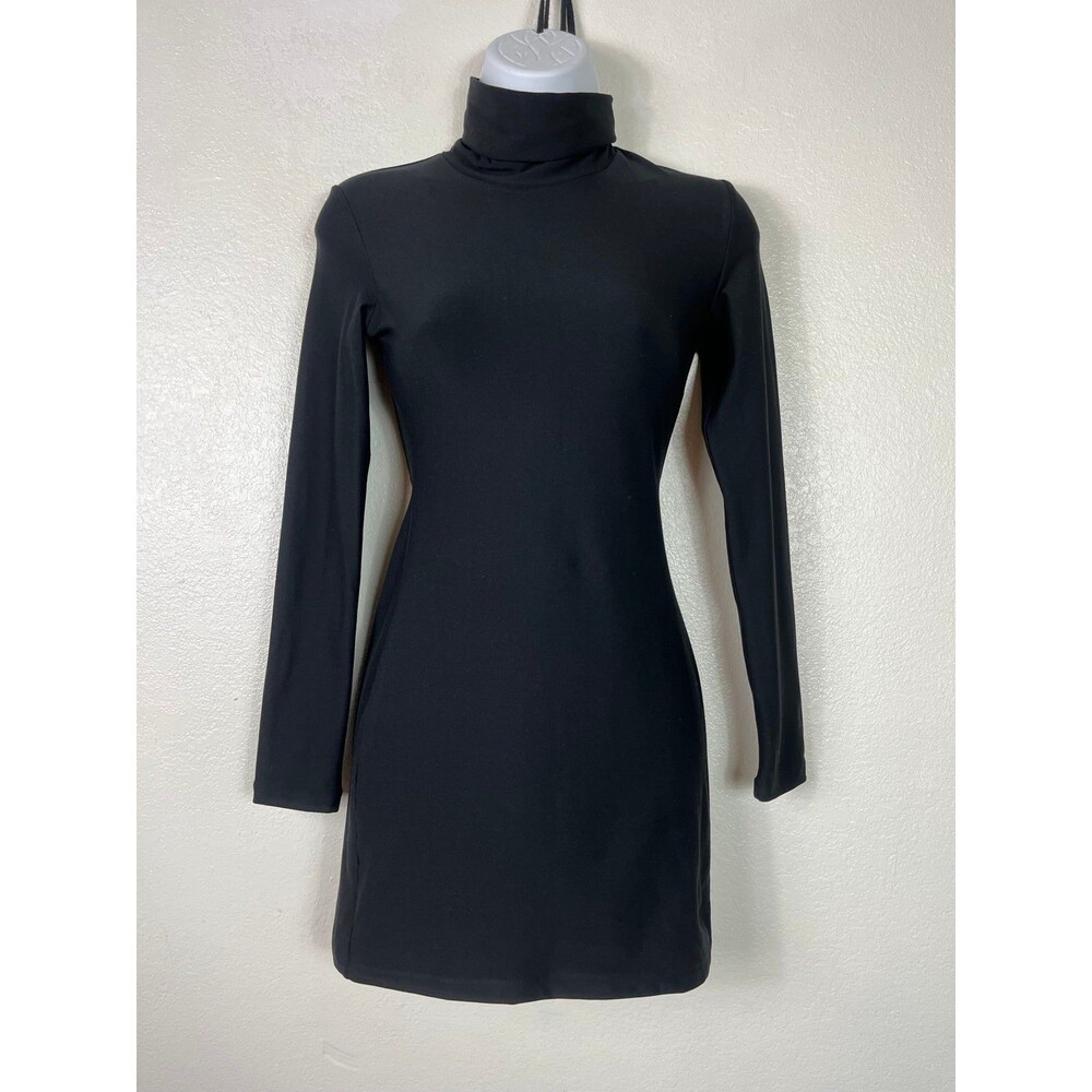 Alphalete collective mini dress in black stretch xs